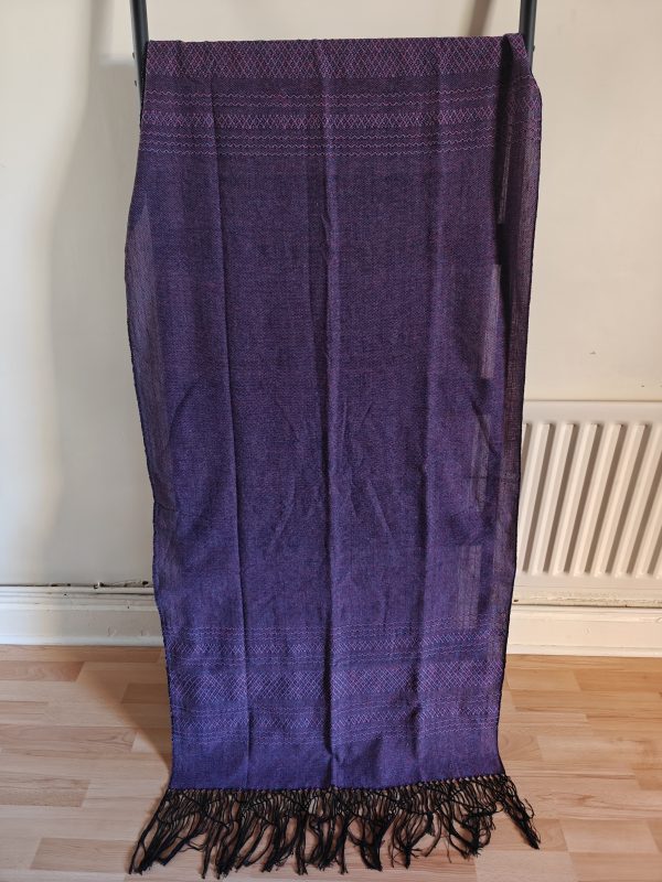 Extra-Wide Close Weave Rebozos 2.6 to 3 meter, with gorgeous patterns on the endings - Image 14