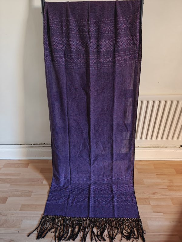 Extra-Wide Close Weave Rebozos 2.6 to 3 meter, with gorgeous patterns on the endings - Image 15