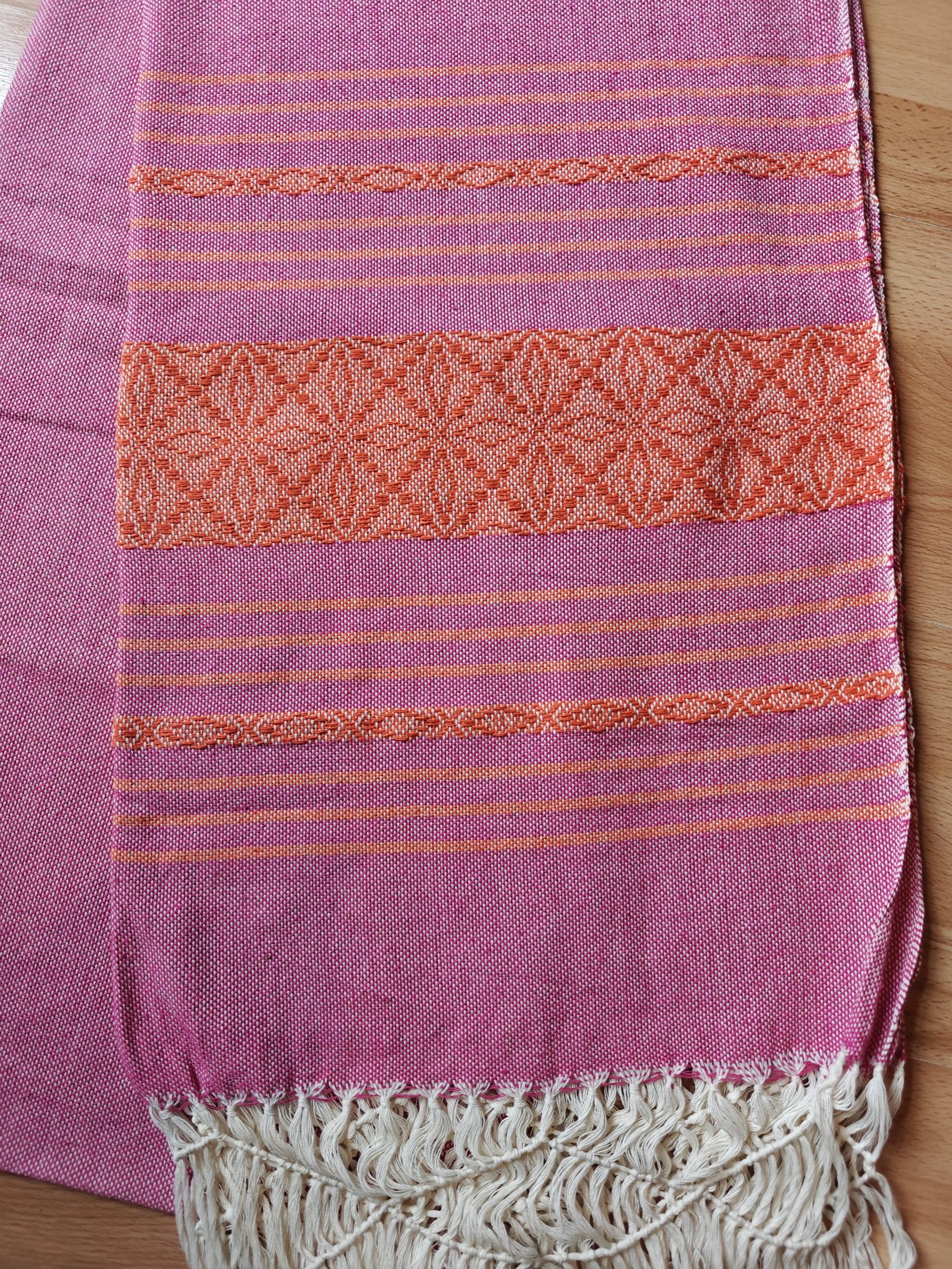 Extra-Wide Close Weave Rebozos 2.6 to 3 meter, with gorgeous patterns on the endings - Image 18