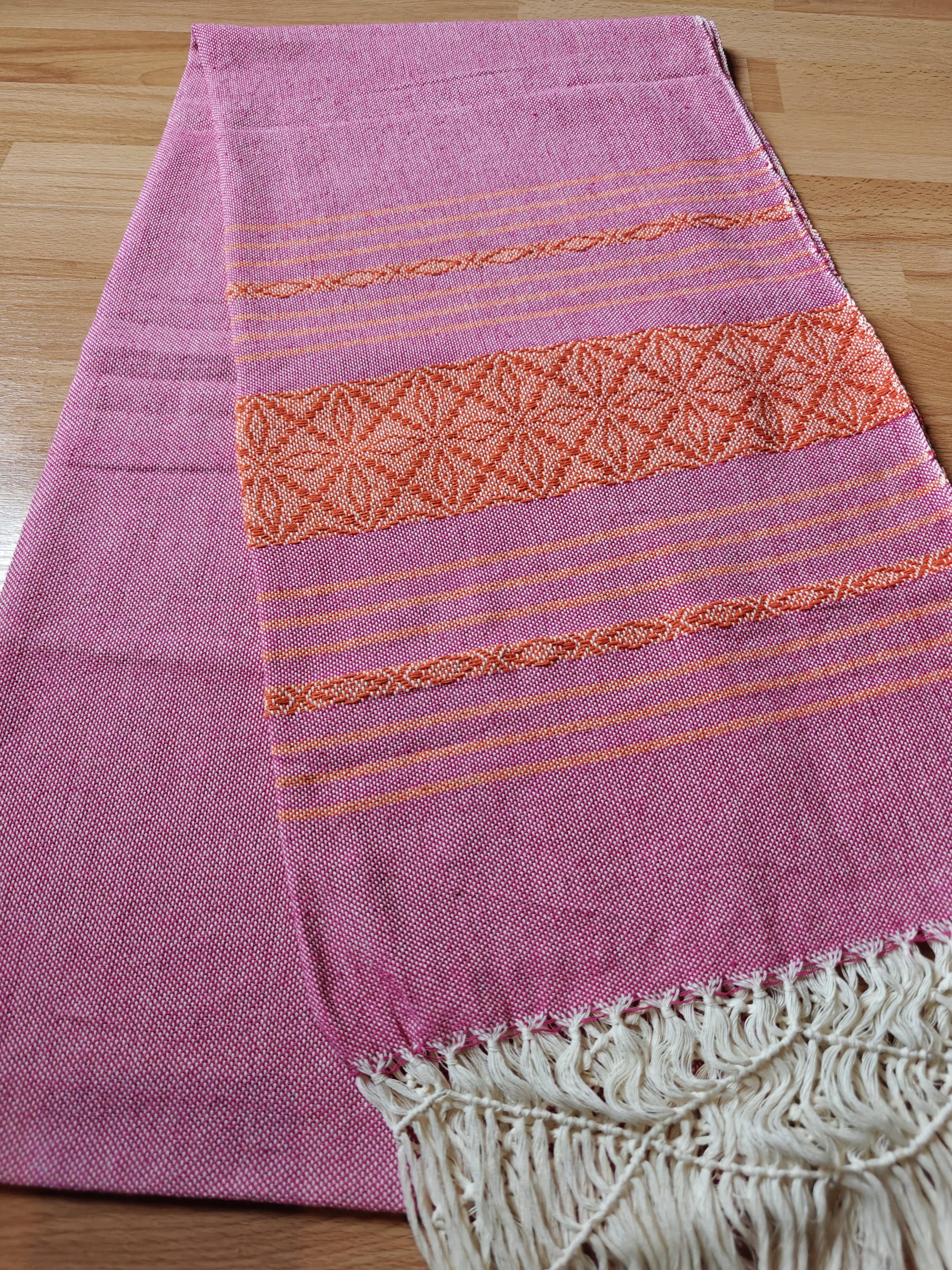 Extra-Wide Close Weave Rebozos 2.6 to 3 meter, with gorgeous patterns on the endings - Image 17