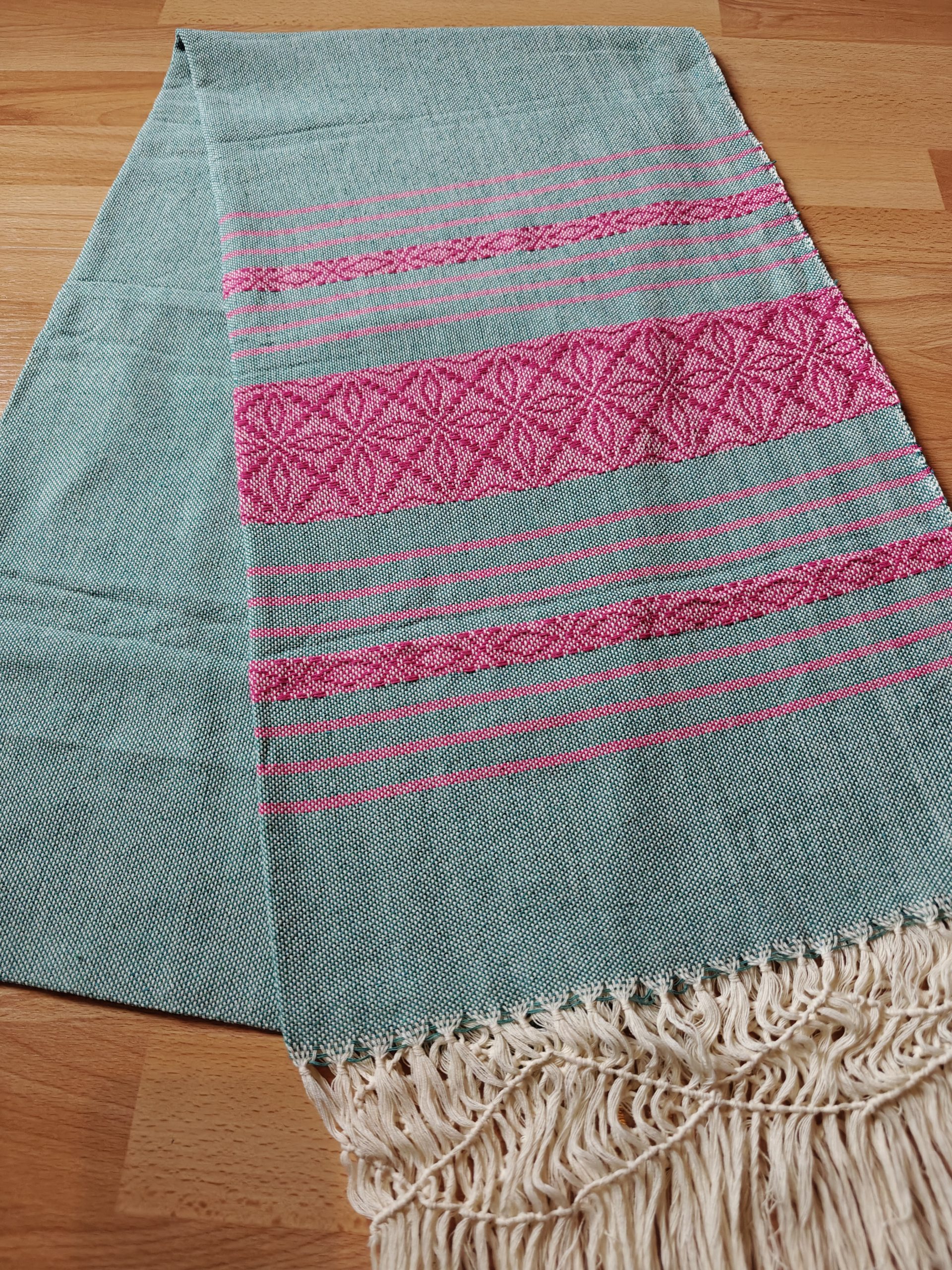 Extra-Wide Close Weave Rebozos 2.6 to 3 meter, with gorgeous patterns on the endings - Image 14