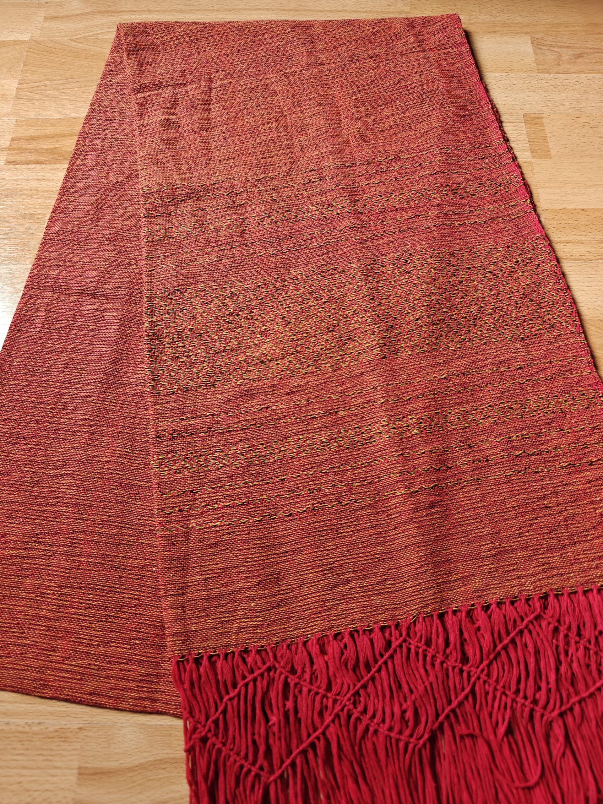 Extra-Wide Close Weave Rebozos 2.6 to 3 meter, with gorgeous patterns on the endings - Image 14