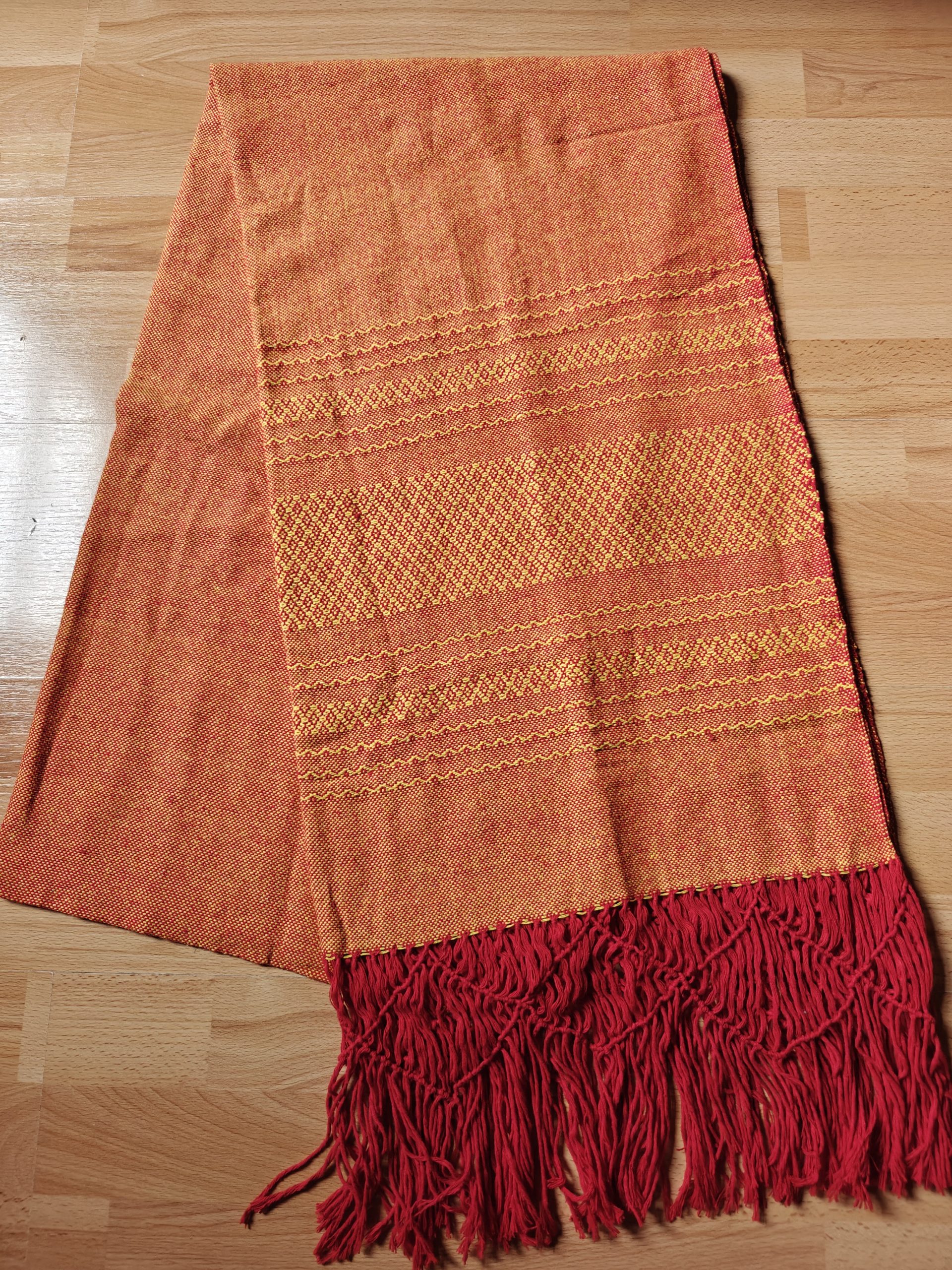 Extra-Wide Close Weave Rebozos 2.6 to 3 meter, with gorgeous patterns on the endings - Image 17