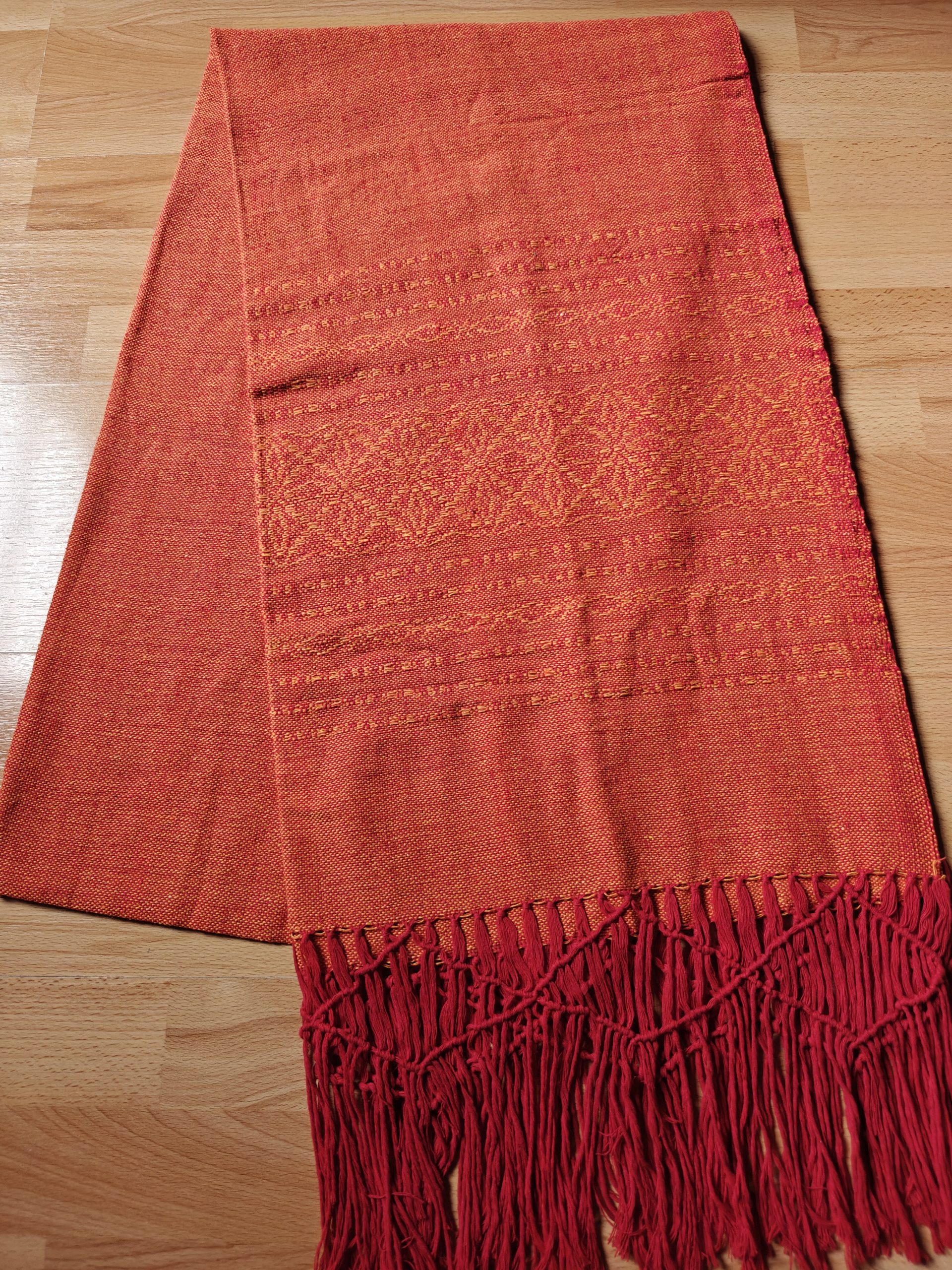 Extra-Wide Close Weave Rebozos 2.6 to 3 meter, with gorgeous patterns on the endings - Image 22