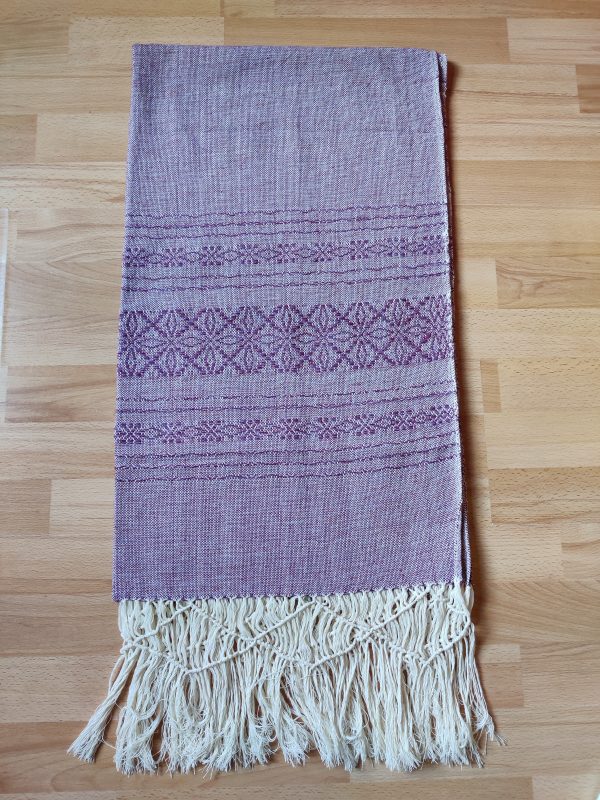 Extra-Wide Close Weave Rebozos 2.6 to 3 meter, with gorgeous patterns on the endings - Image 10