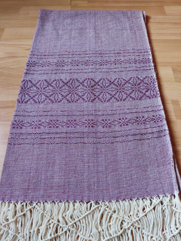 Extra-Wide Close Weave Rebozos 2.6 to 3 meter, with gorgeous patterns on the endings - Image 11