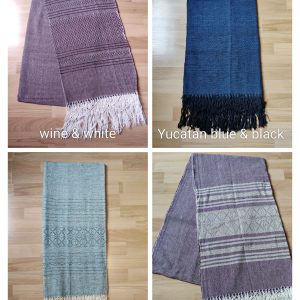 Extra-Wide Close Weave Rebozos 2.6 to 3 meter, with gorgeous patterns on the endings