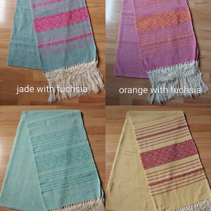 Extra-Wide Close Weave Rebozos 2.6 to 3 meter, with gorgeous patterns on the endings