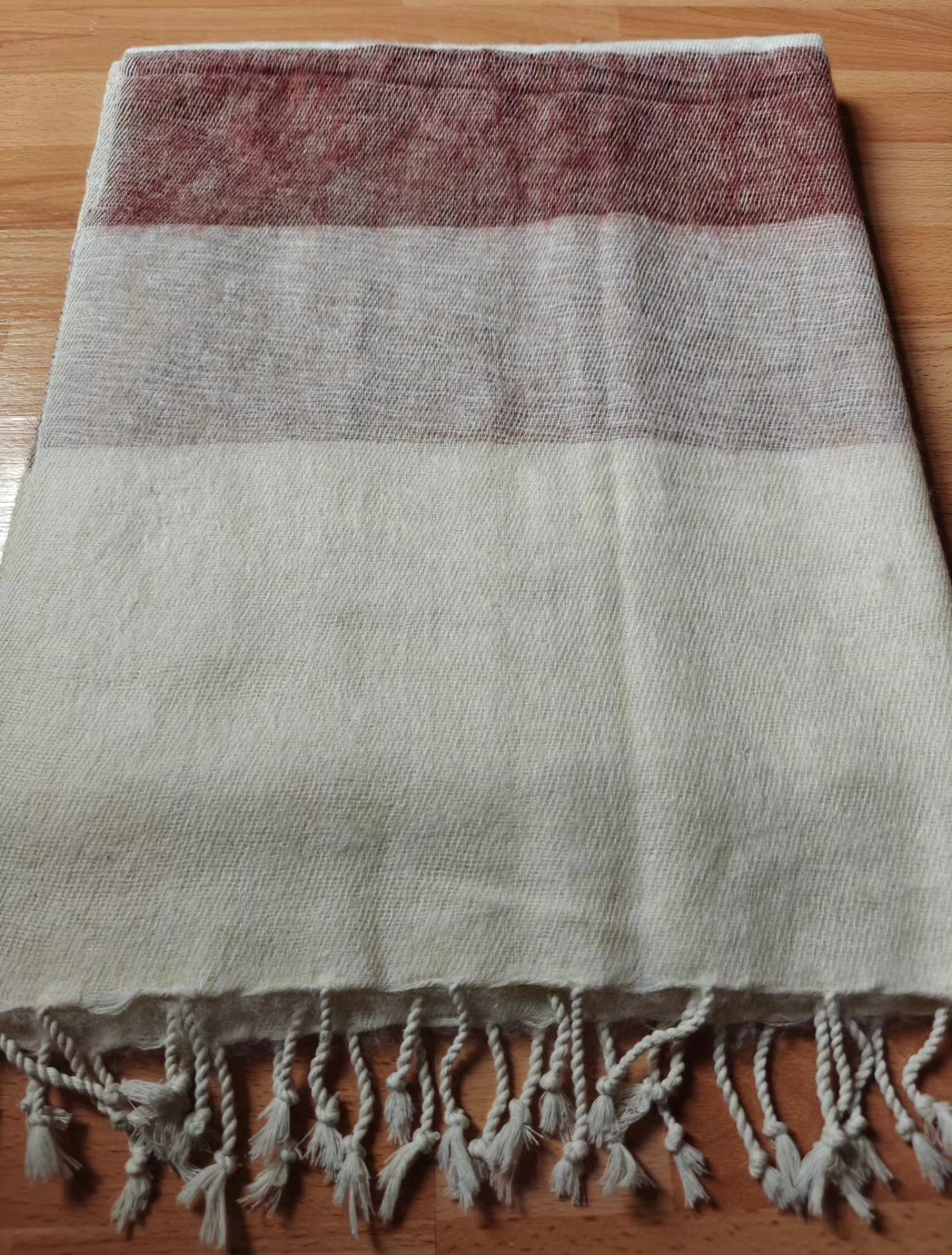 Handwoven Yak Wool Striped Shawl/Blanket - Image 37