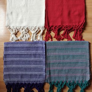 Close Weave Rebozos 2 meter Rhomboid pattern w/ simpler tassels