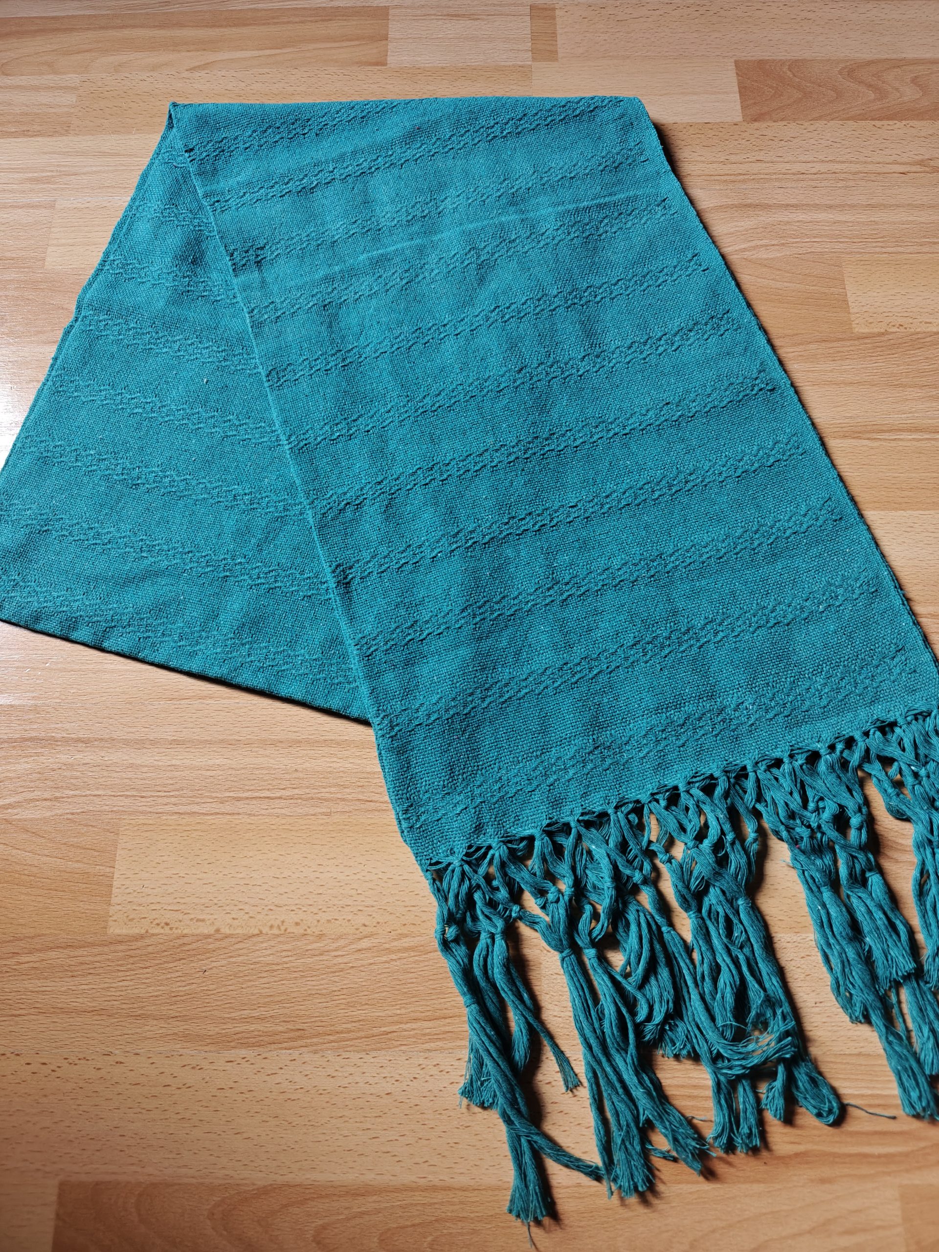 Close Weave Rebozos 2 meter Rhomboid pattern w/ simpler tassels - Image 8