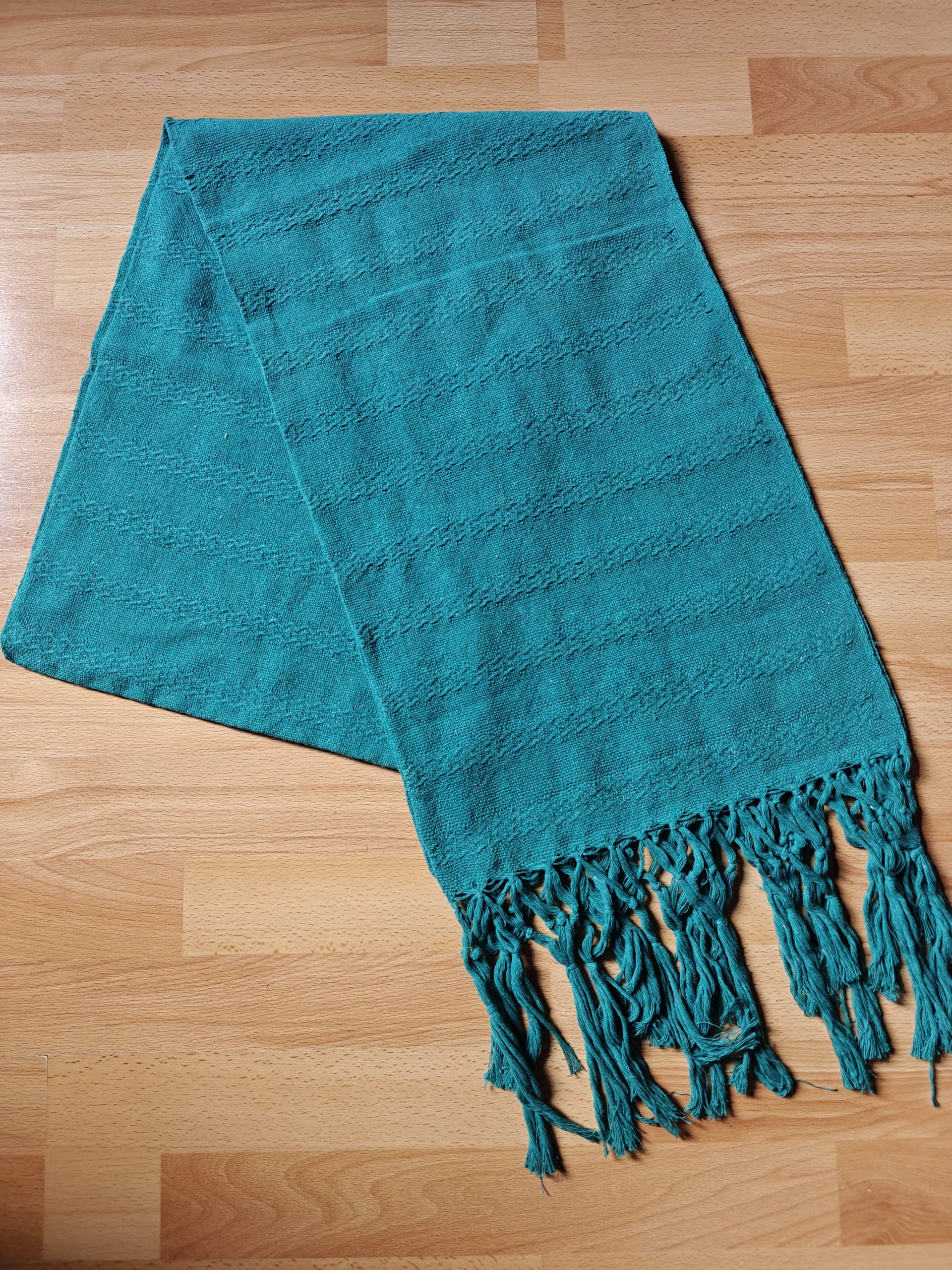 Close Weave Rebozos 2 meter Rhomboid pattern w/ simpler tassels - Image 9