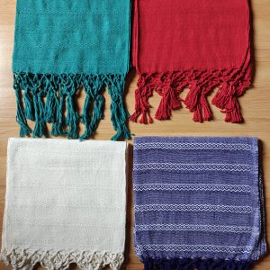 Close Weave Rebozos 2 meter Rhomboid pattern w/ simpler tassels