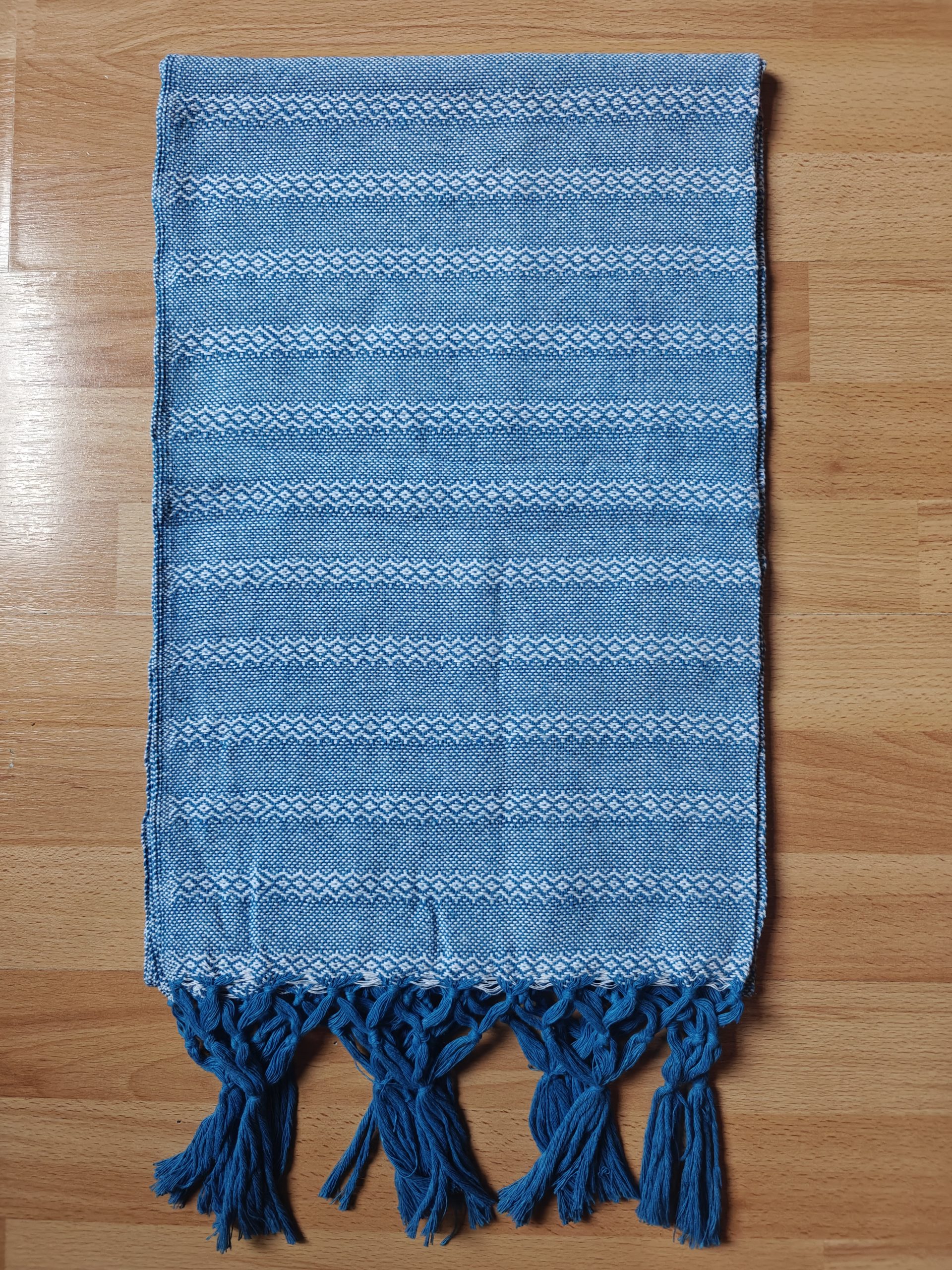 Close Weave Rebozos 2 meter Rhomboid pattern w/ simpler tassels - Image 11