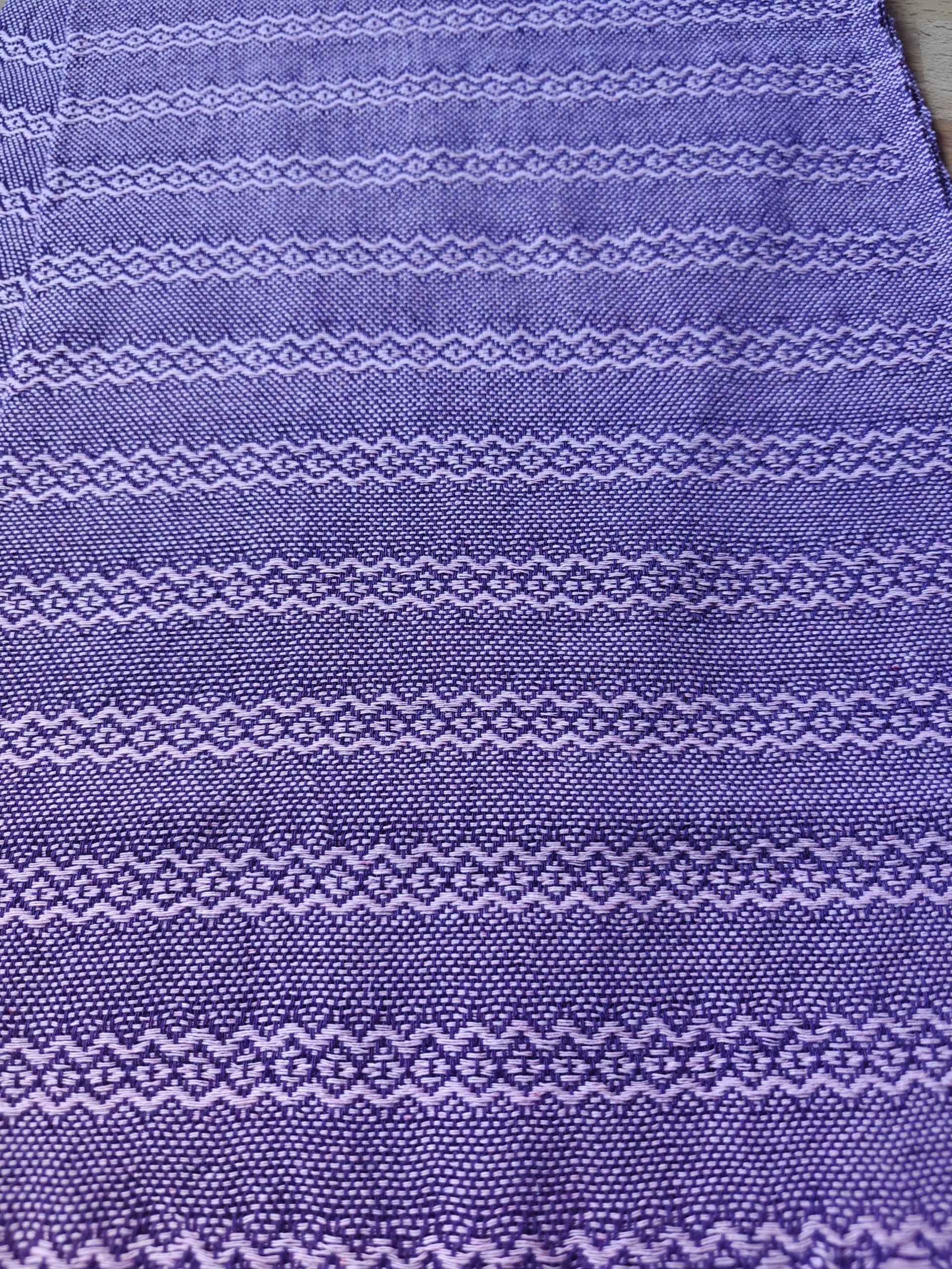 Close Weave Rebozos 2 meter Rhomboid pattern w/ simpler tassels - Image 14