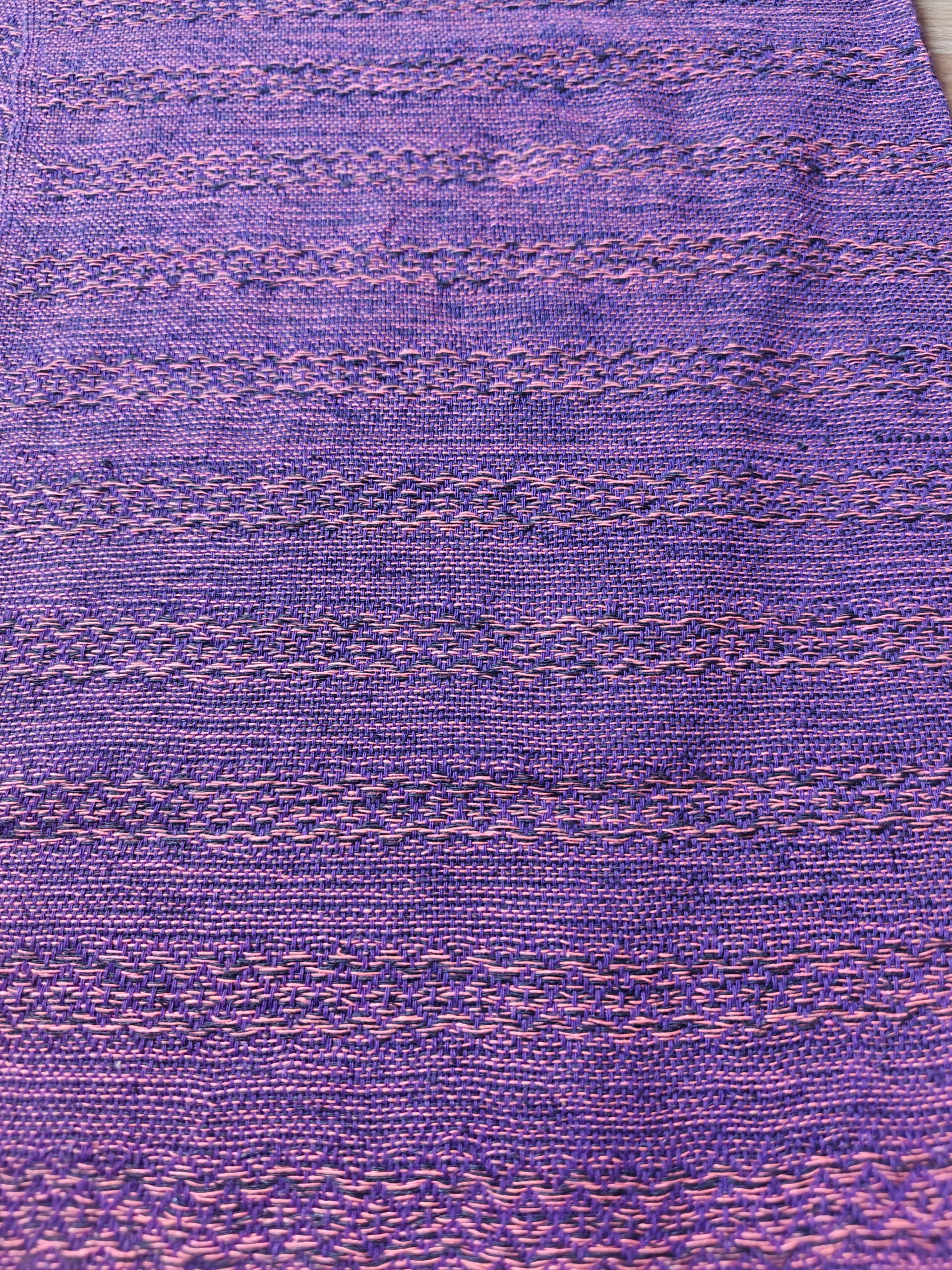Close Weave Rebozos 2 meter Rhomboid pattern w/ simpler tassels - Image 17