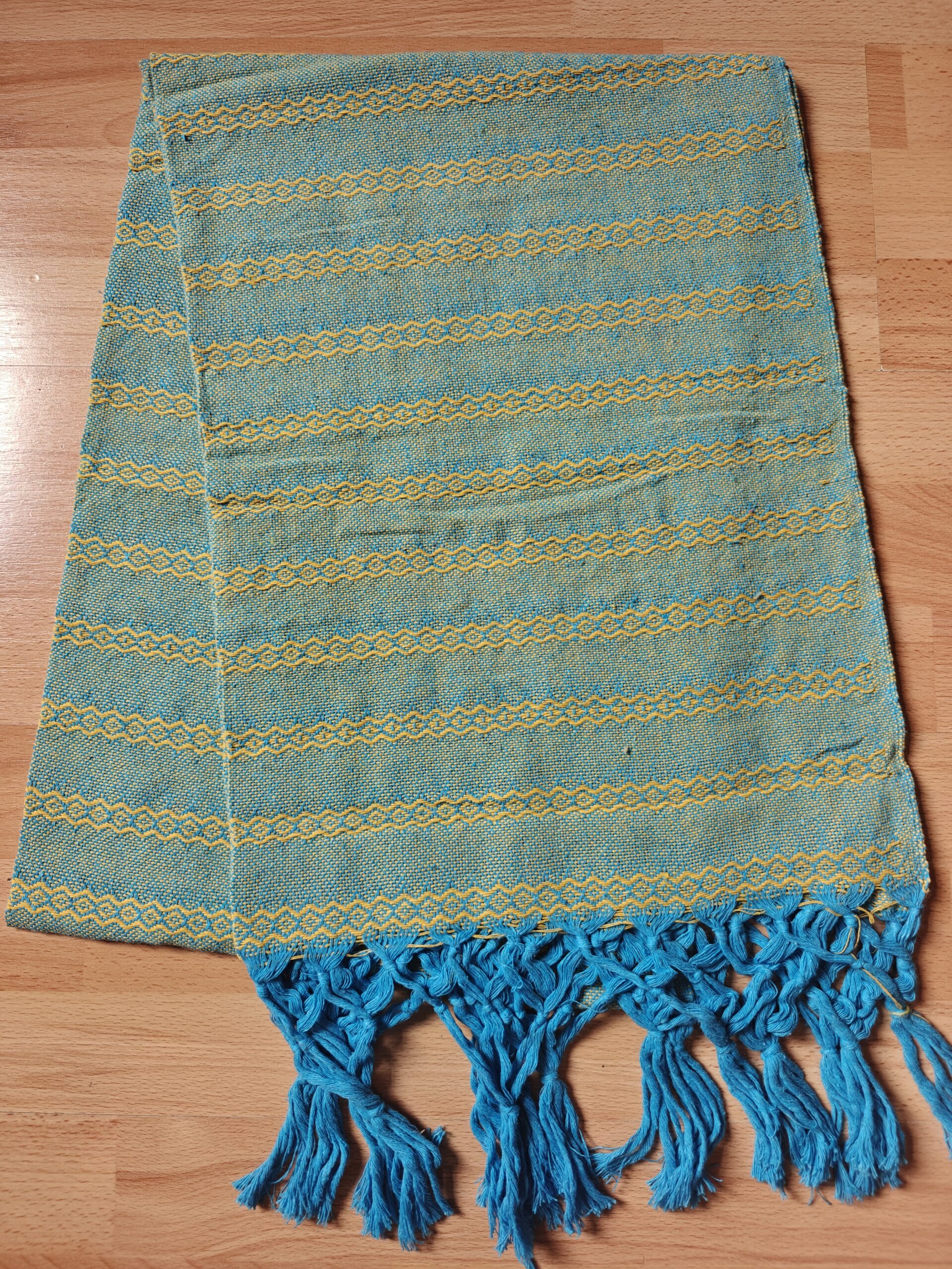 Close Weave Rebozos 2 meter Rhomboid pattern w/ simpler tassels - Image 7