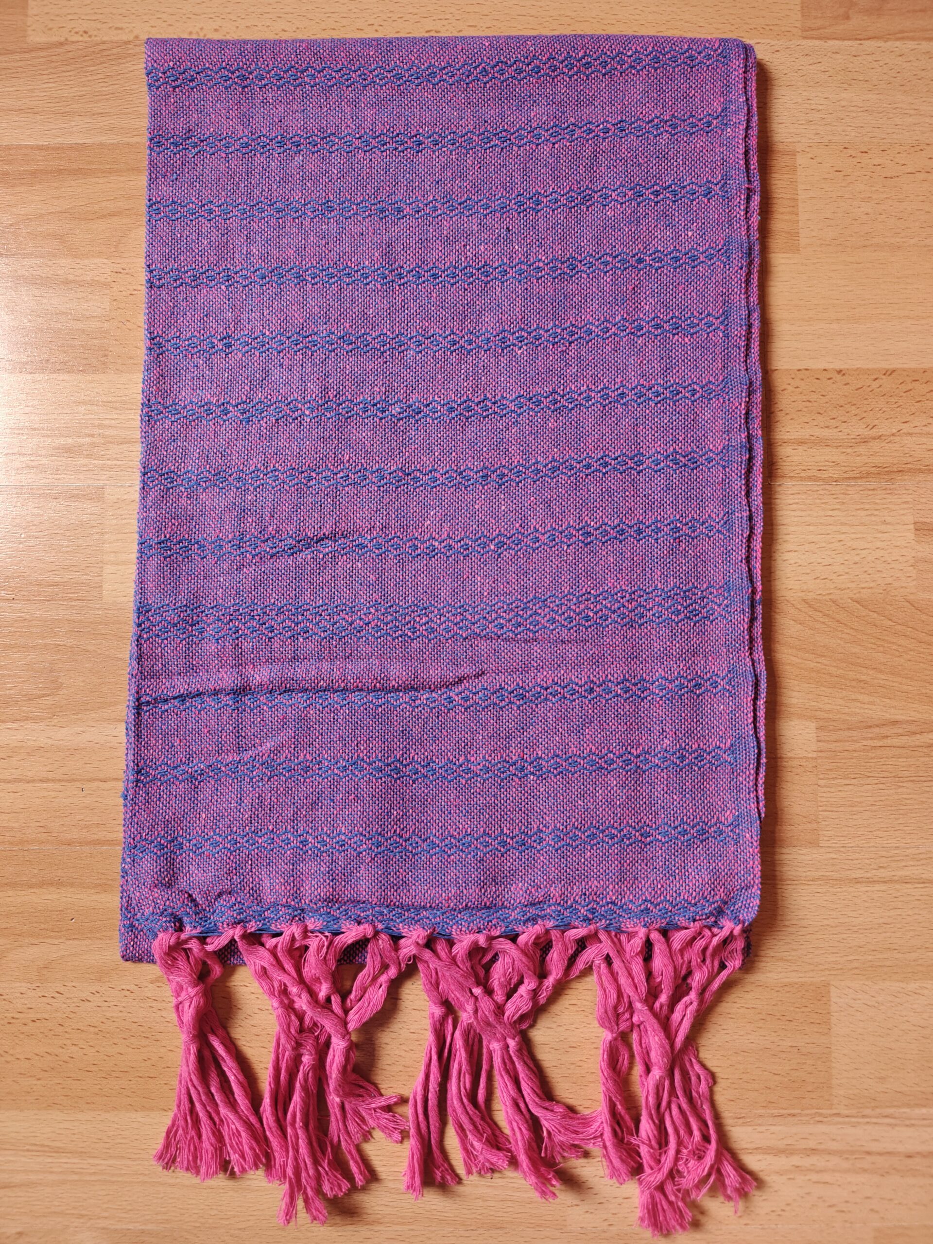 Close Weave Rebozos 2 meter Rhomboid pattern w/ simpler tassels - Image 10