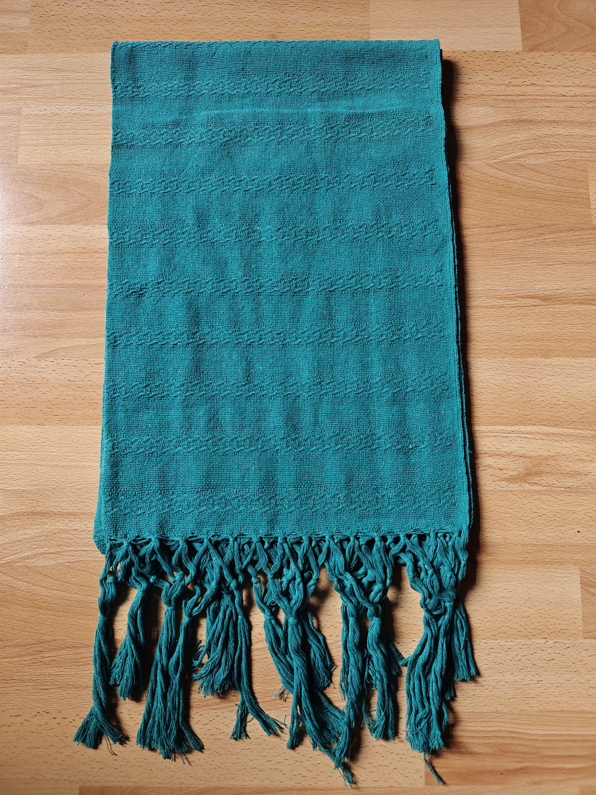 Close Weave Rebozos 2 meter Rhomboid pattern w/ simpler tassels - Image 10