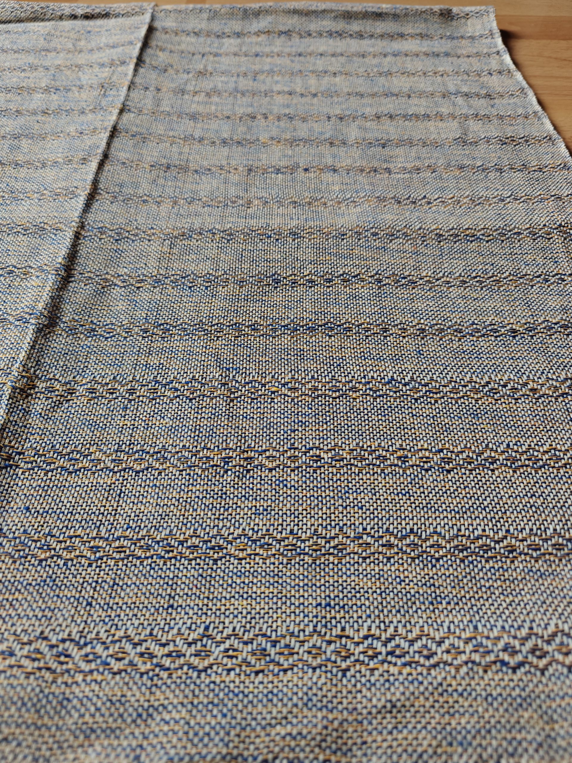 Close Weave Rebozos 2.5 meter Rhomboid pattern w/ simpler tassels - Image 5