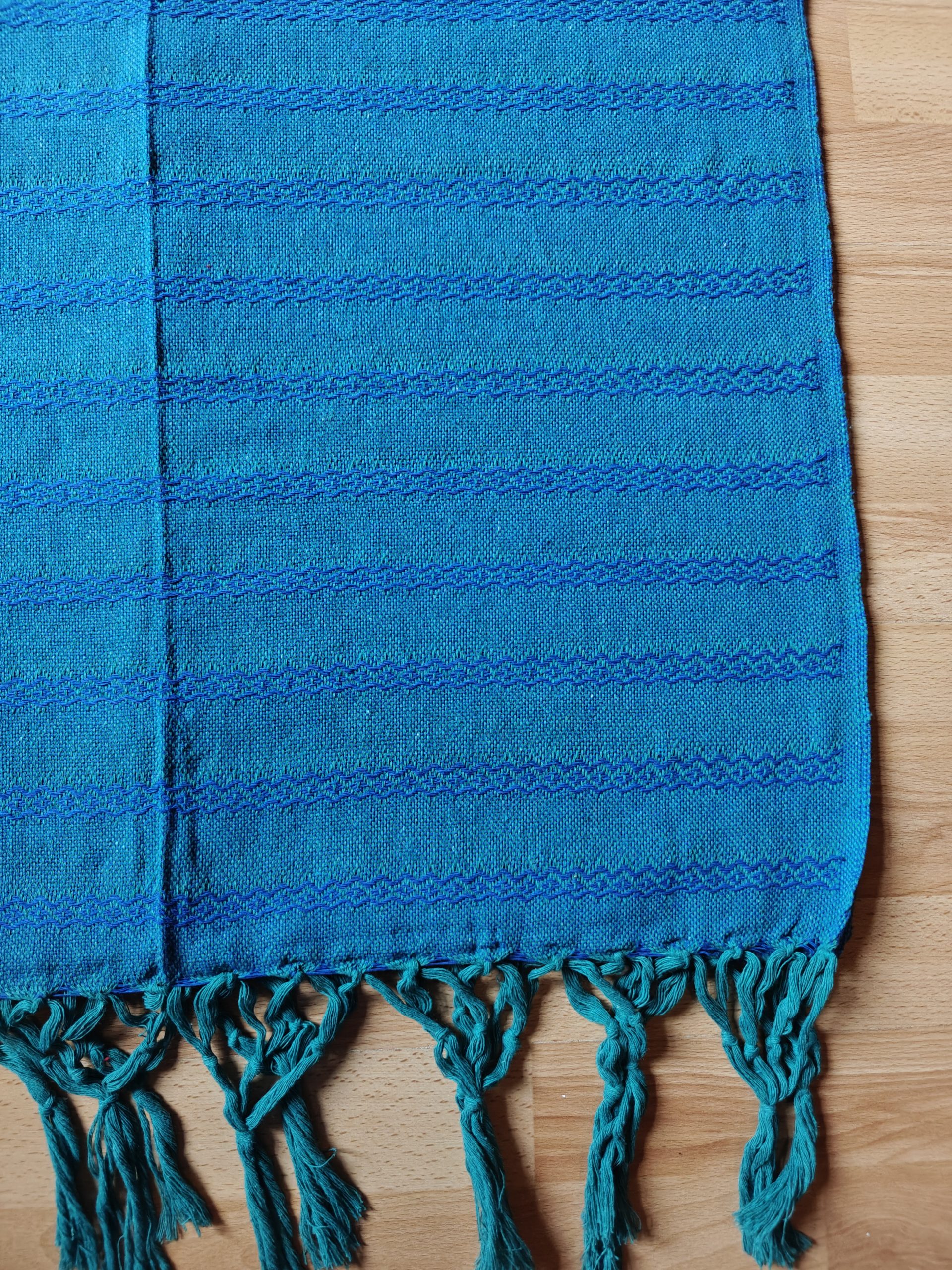 Close Weave Rebozos 3 meter Rhomboid pattern w/ simpler tassels - Image 5