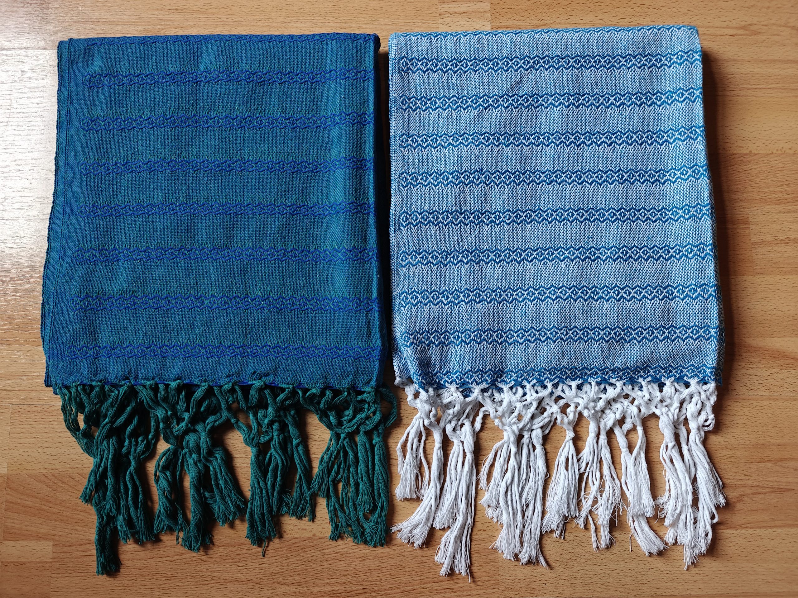 Close Weave Rebozos 3 meter Rhomboid pattern w/ simpler tassels