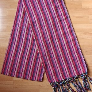 Close Weave Rebozos 2.5 to 3 meter Stripes w/ simpler tassels