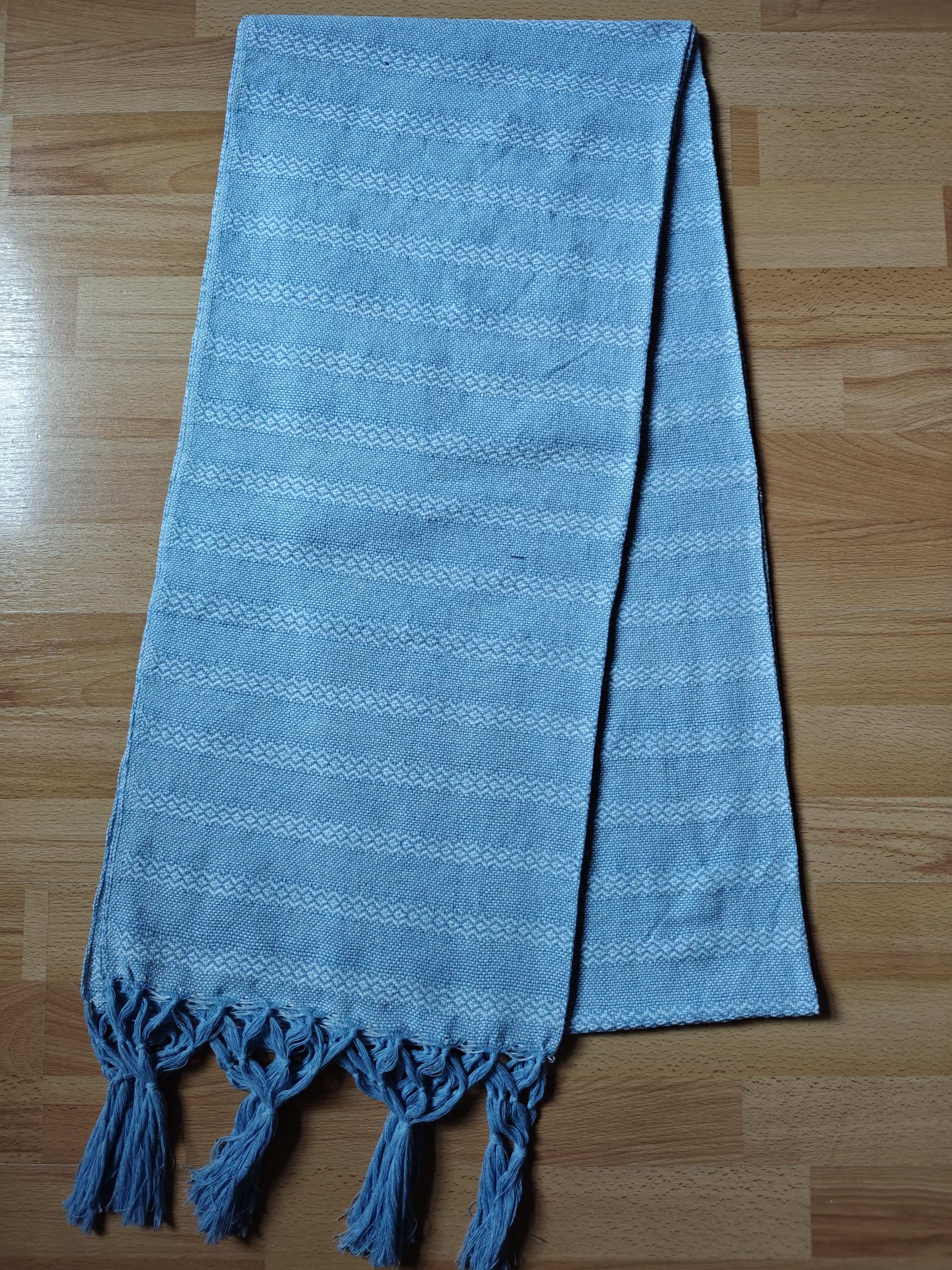 Close Weave Rebozos 3 meter Rhomboid pattern w/ simpler tassels - Image 18