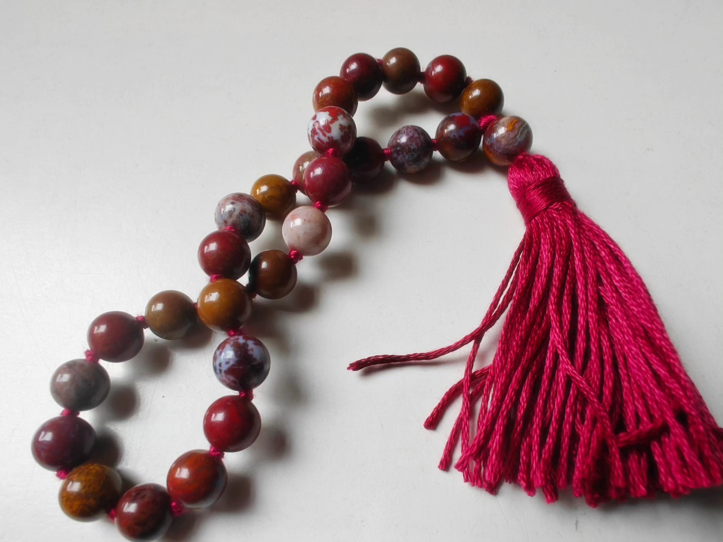27 bead 8mm Zhanguo (Warring States) Red Agate Mala