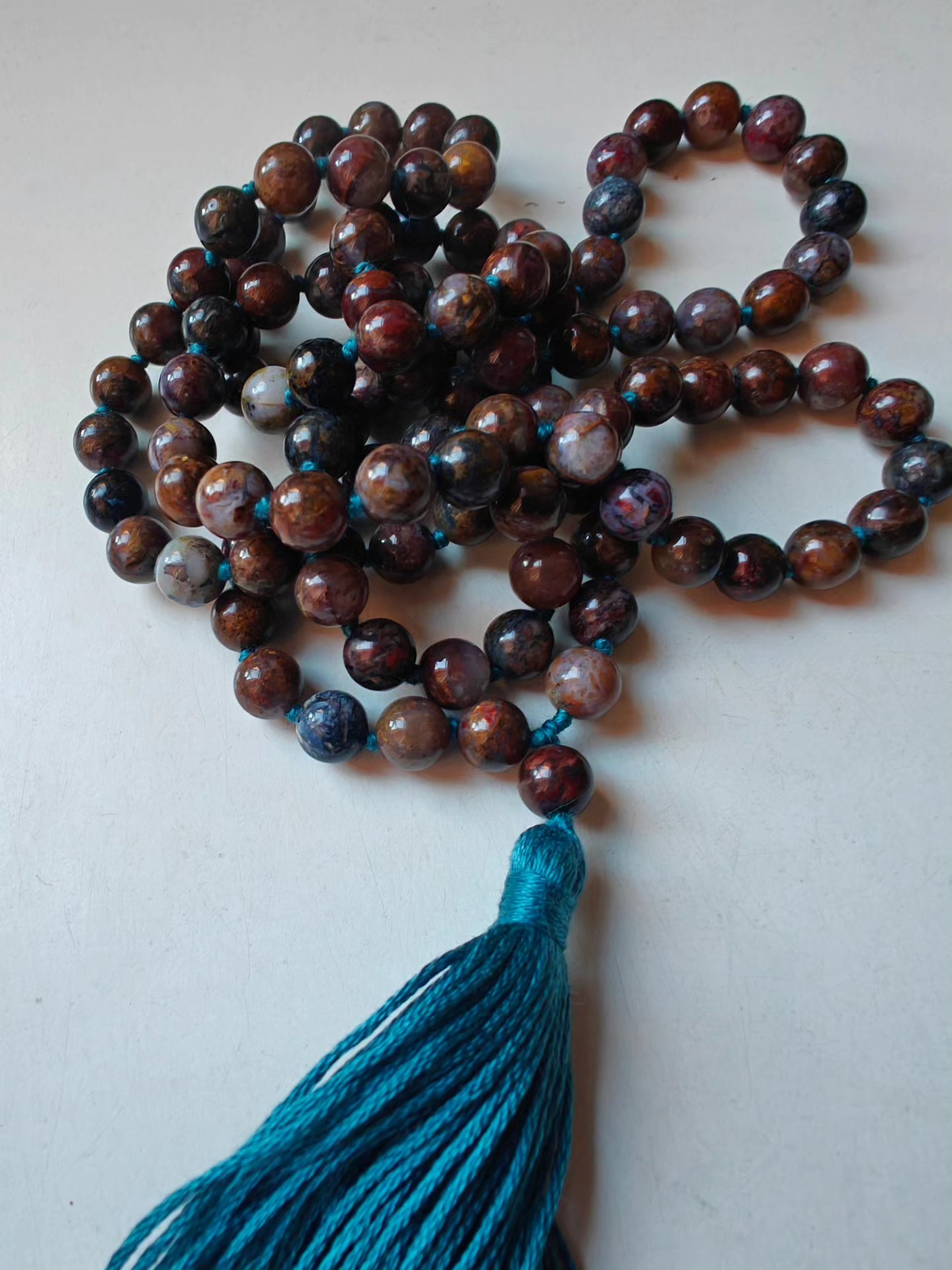 108 bead 8mm African Pietersite Mala - Image 6