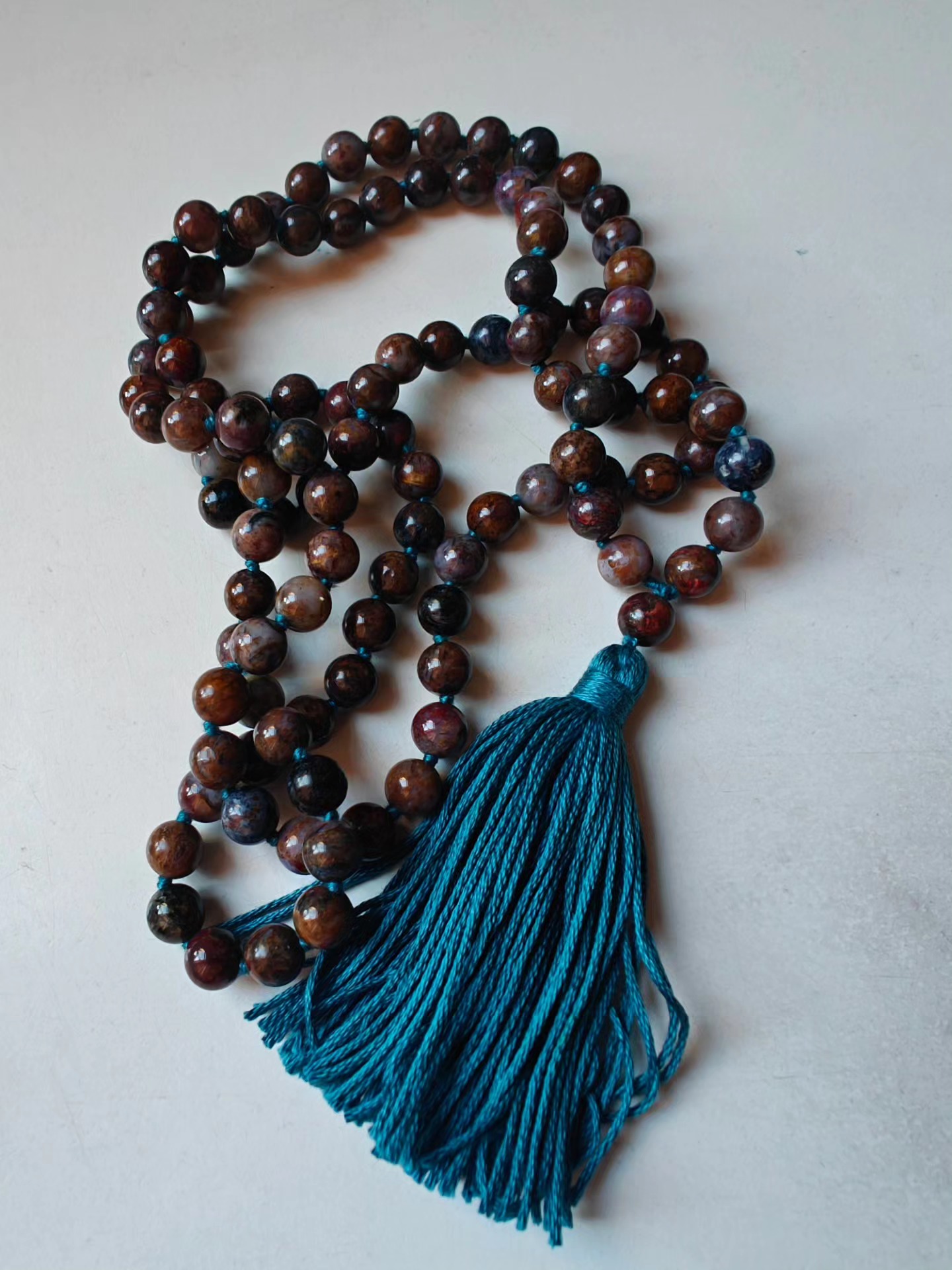 108 bead 8mm African Pietersite Mala - Image 2