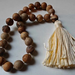 27 bead 8mm Matte Picture Jasper Mala