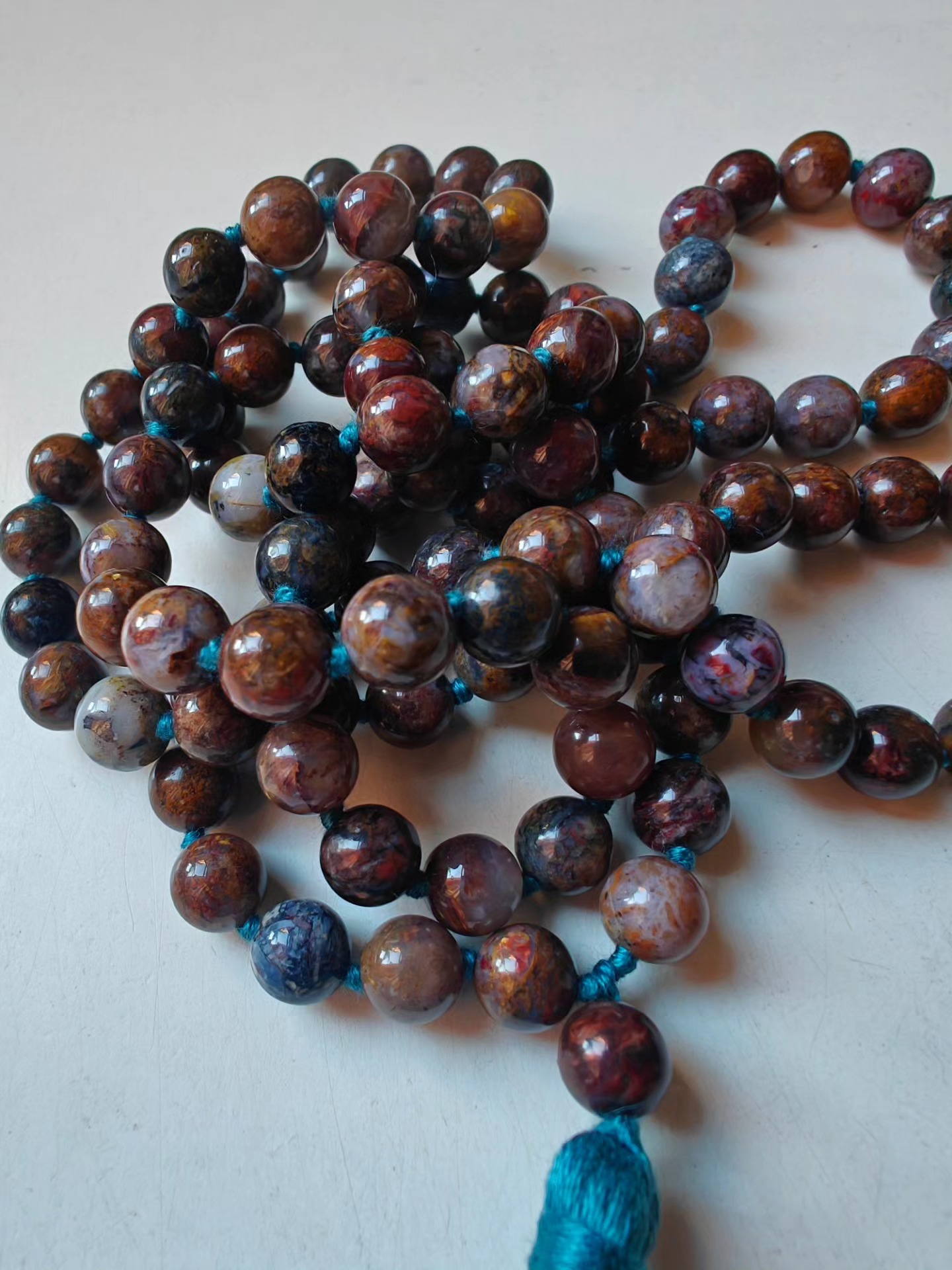 108 bead 8mm African Pietersite Mala