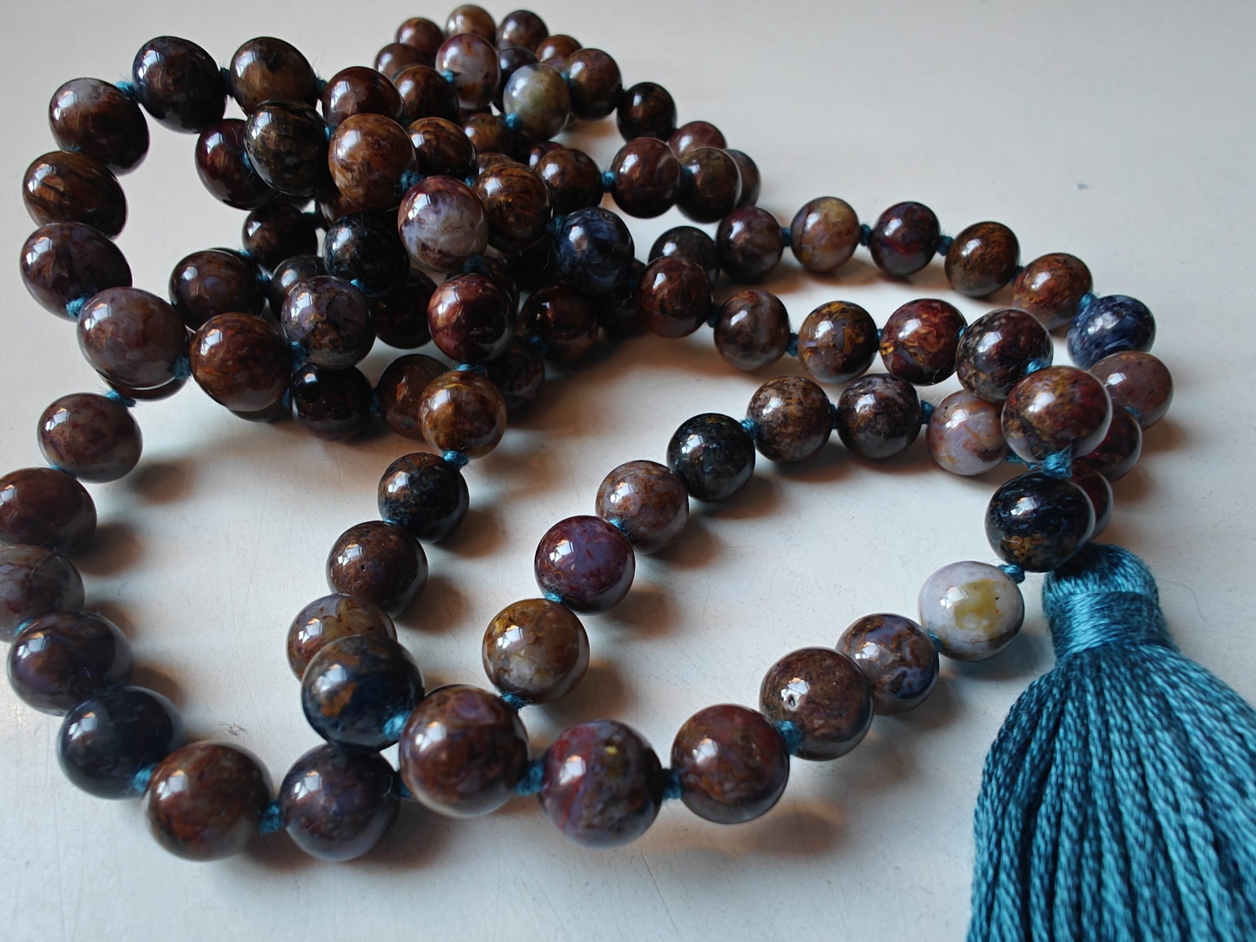 108 bead 8mm African Pietersite Mala - Image 10