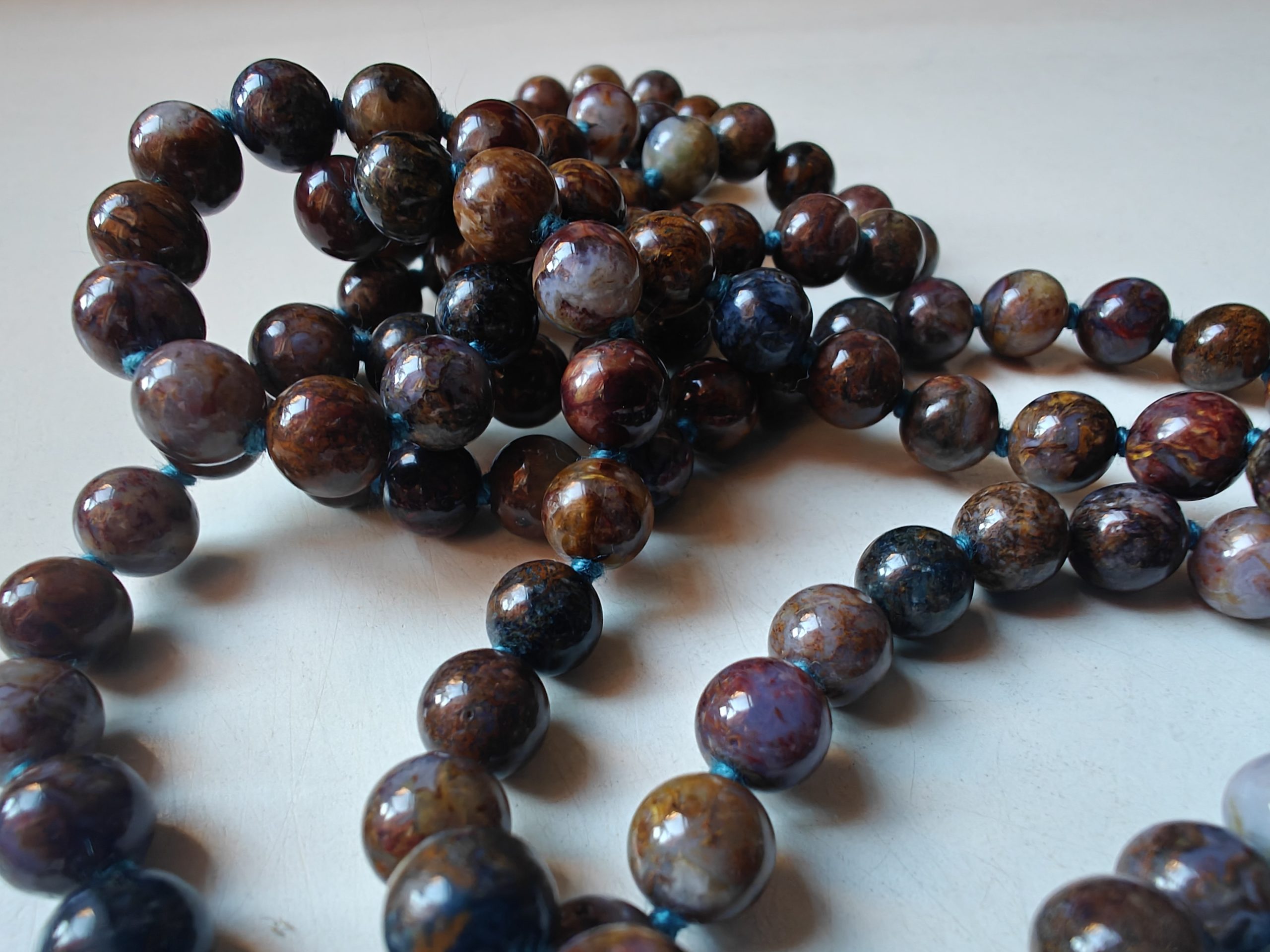 108 bead 8mm African Pietersite Mala - Image 8