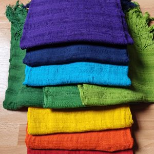 Open weave Chakra/Rainbow set 2m (7 rebozos, discounted)