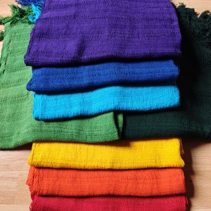 Open weave Chakra/Rainbow set 2m (7 rebozos, discounted)