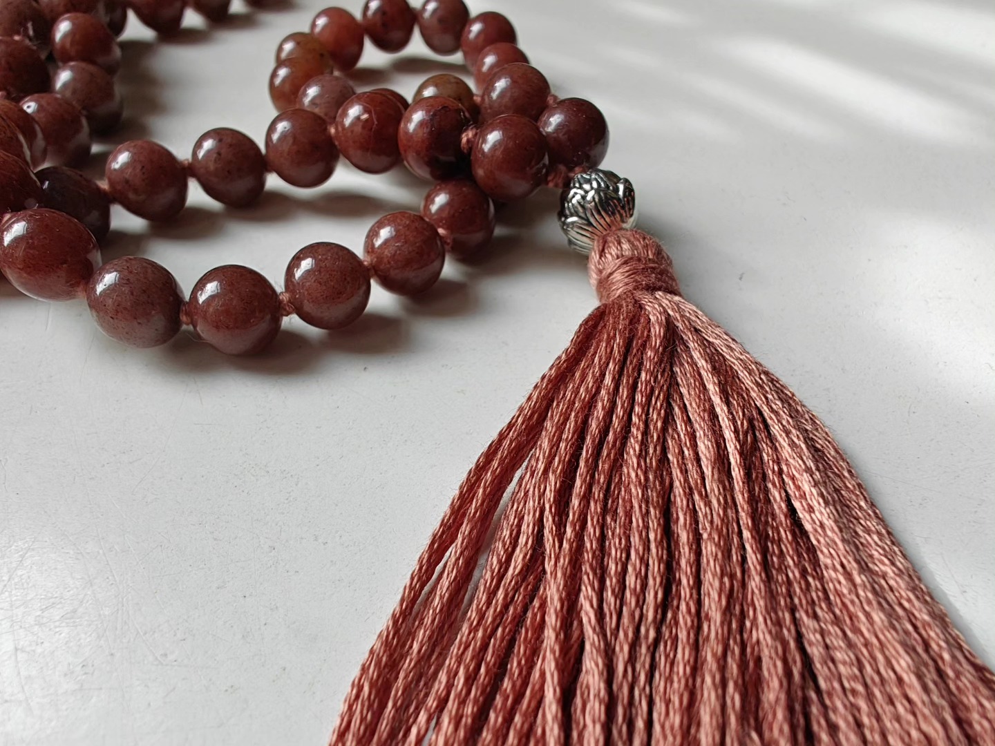 108 bead 8mm Purple Aventurine Mala - Image 5