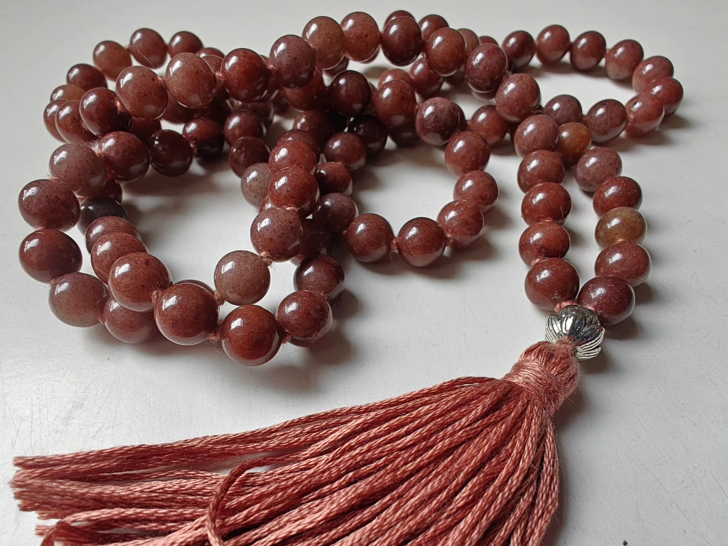 108 bead 8mm Purple Aventurine Mala - Image 3