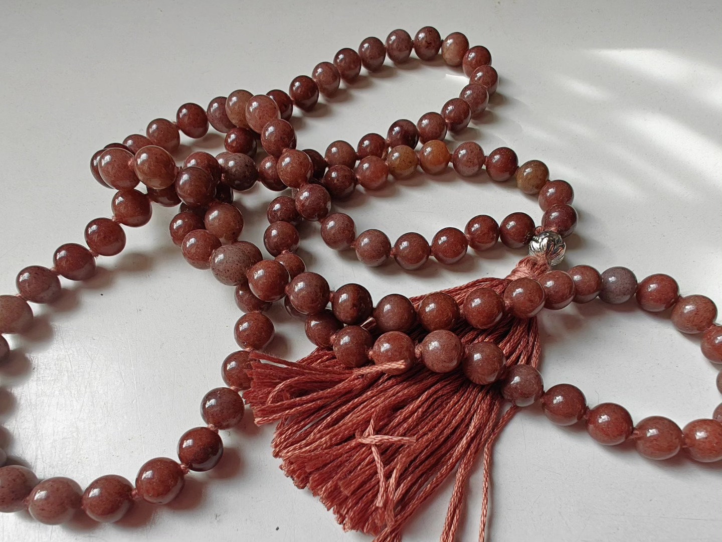 108 bead 8mm Purple Aventurine Mala - Image 15