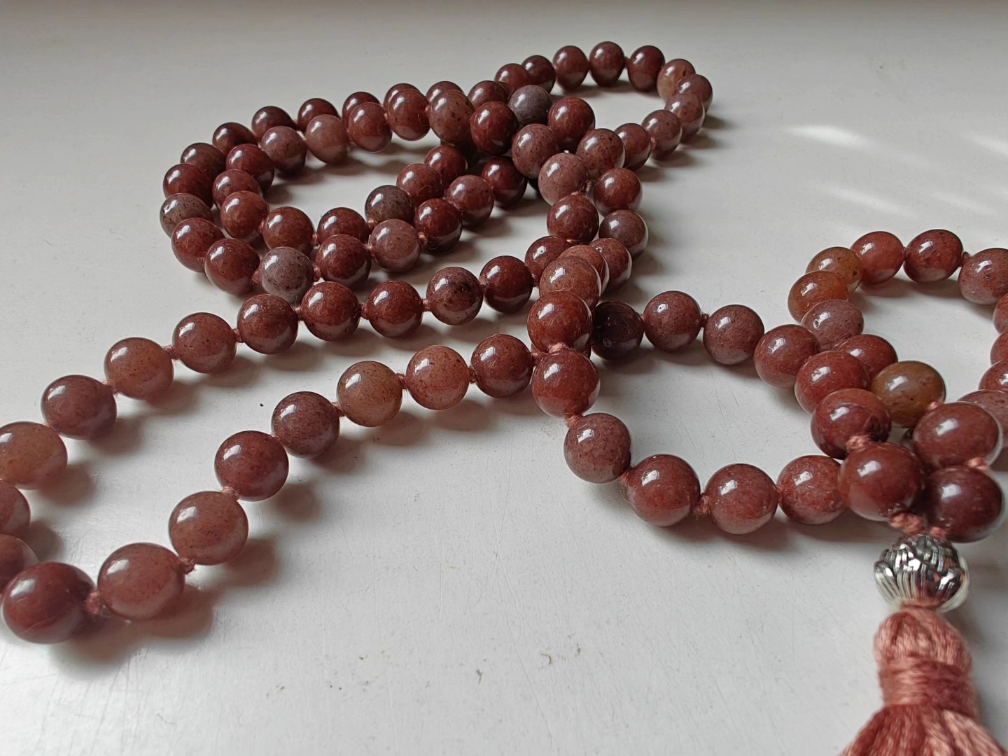 108 bead 8mm Purple Aventurine Mala - Image 6