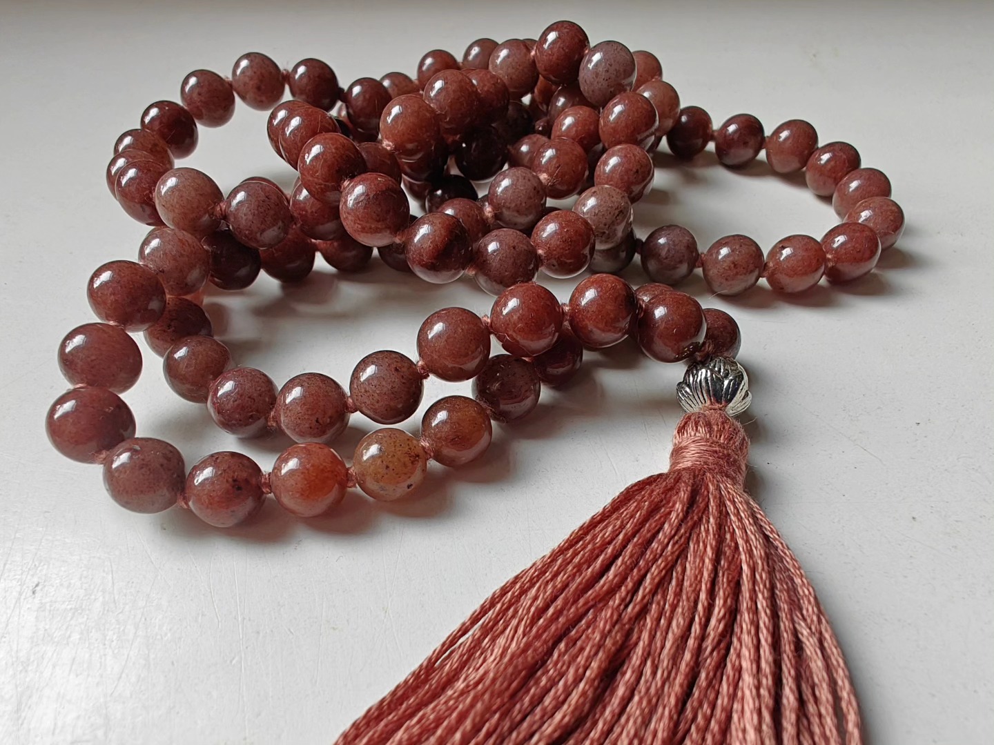 108 bead 8mm Purple Aventurine Mala - Image 2