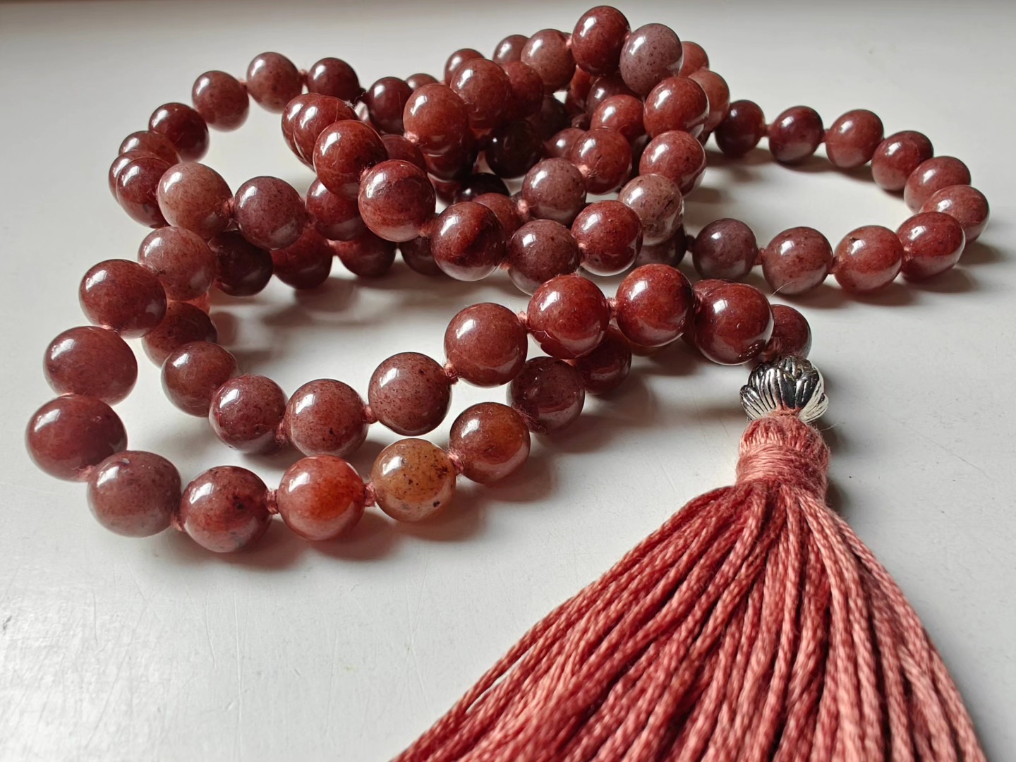 108 bead 8mm Purple Aventurine Mala