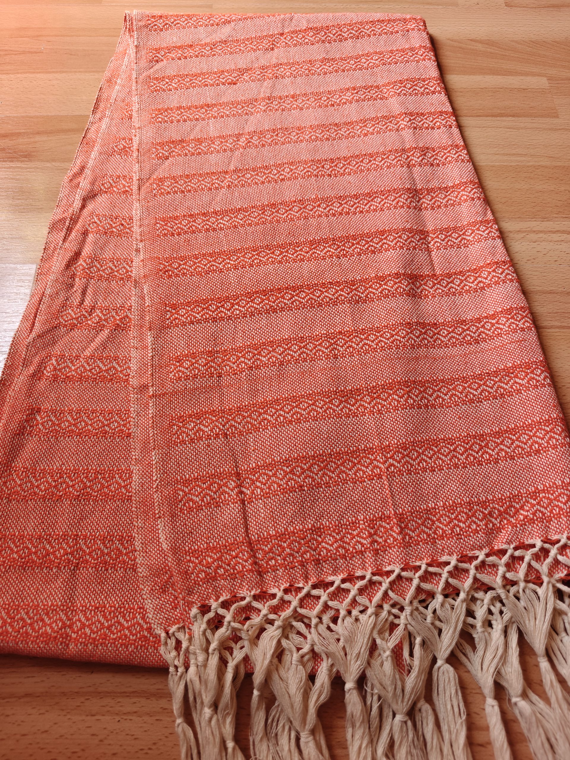 Close Weave Rebozos 2.7 meter Rhomboid pattern w/ simpler tassels